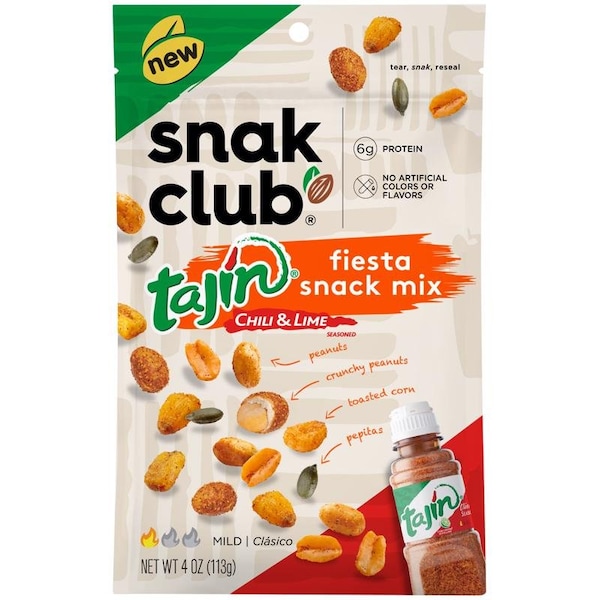 Snak Club Tajin Chili and Lime Fiesta Snack Mix 4 oz Bagged 1721644 - main